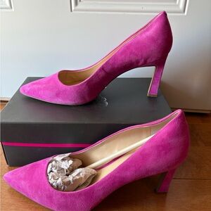 Vince Camuto Pink Suede Heels